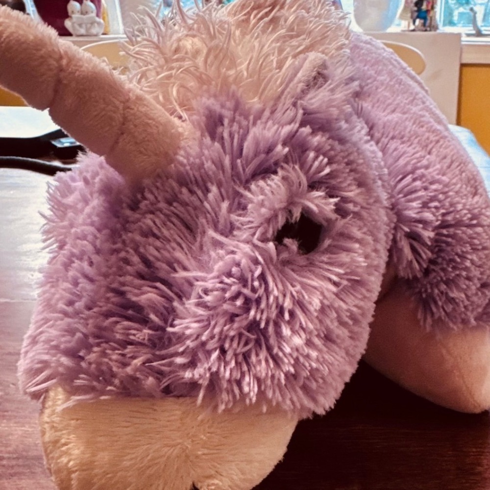 Pillow Pets Magical Unicorn Purple Plush Stuffed Animal Toy 18 inch Large‎ 2010 - Picture 9 of 14
